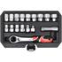 GO THROUGH SPLINE SOCKET SET 3/8",1/2"