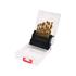 TWIST DRILL BIT SET HSS TiN 19PCS 1 10MM