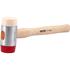PU & NYLON HEADS MALLET W.WOOD.HANDLE 60