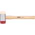 PU & NYLON HEADS MALLET W.WOOD.HANDLE 60