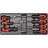 PVC TRAY WITH 7PCS SLOTTED SCREWDRIVERS