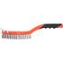 WIRE BRUSH 3x19 ROWS L=340MM W. SCRAPER
