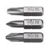 SCREWDRIVER BITS 1/4 25MM PH1 2 PH3 3PCS