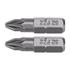 SCREWDRIVER BITS 1/4 25MM PZ2 2 PCS
