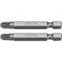 SCREWDRIVER BITS 1/4 50MM PZ3 2 PCS