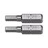SCREWDRIVER BITS 1/4 25MM HEX H4 2 PCS