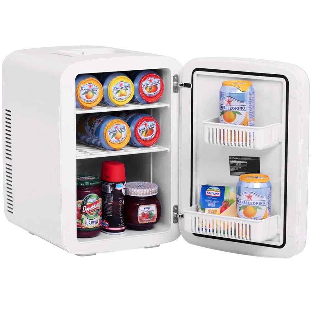 Bredeco Mini 2 - in - 1 Car Fridge - 15l - 12v/230v - White | MicksGarage