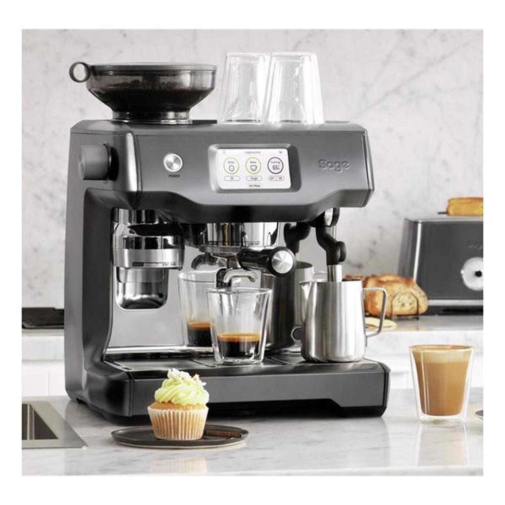 Sage The Barista Touch Coffee Machine Black Stainless Steel MicksGarage