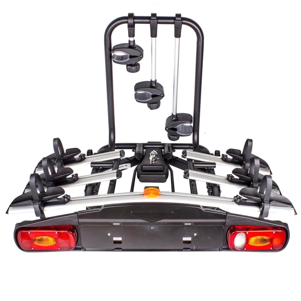 Aguri Active 3 Silver Tow Bar Mounted Bike Rack (Wheel Support) For 3 ...