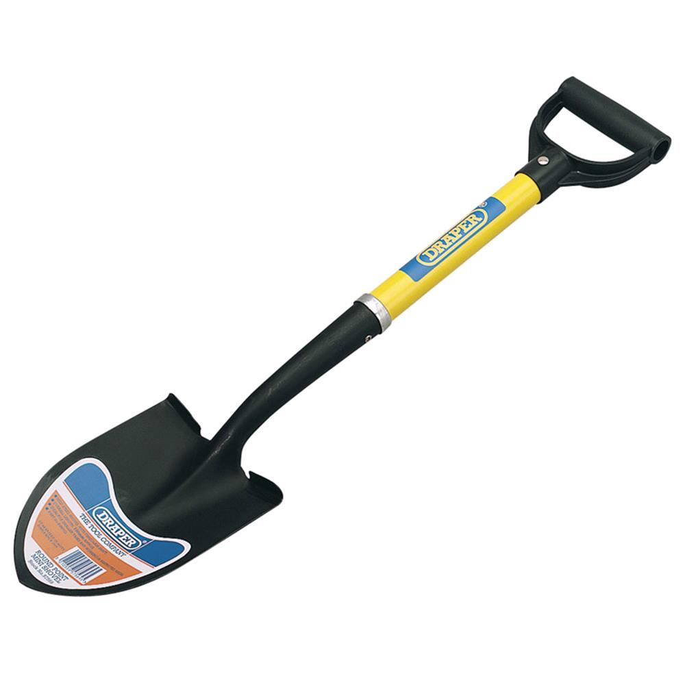 Draper 57569 Round Point Mini Shovel With Fibreglass Shaft MicksGarage
