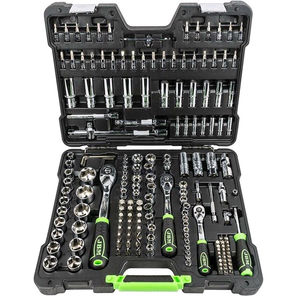 Jbm Tools Jbm Tools 179 Piece Hexagonal Socket Set - Chrome | MicksGarage
