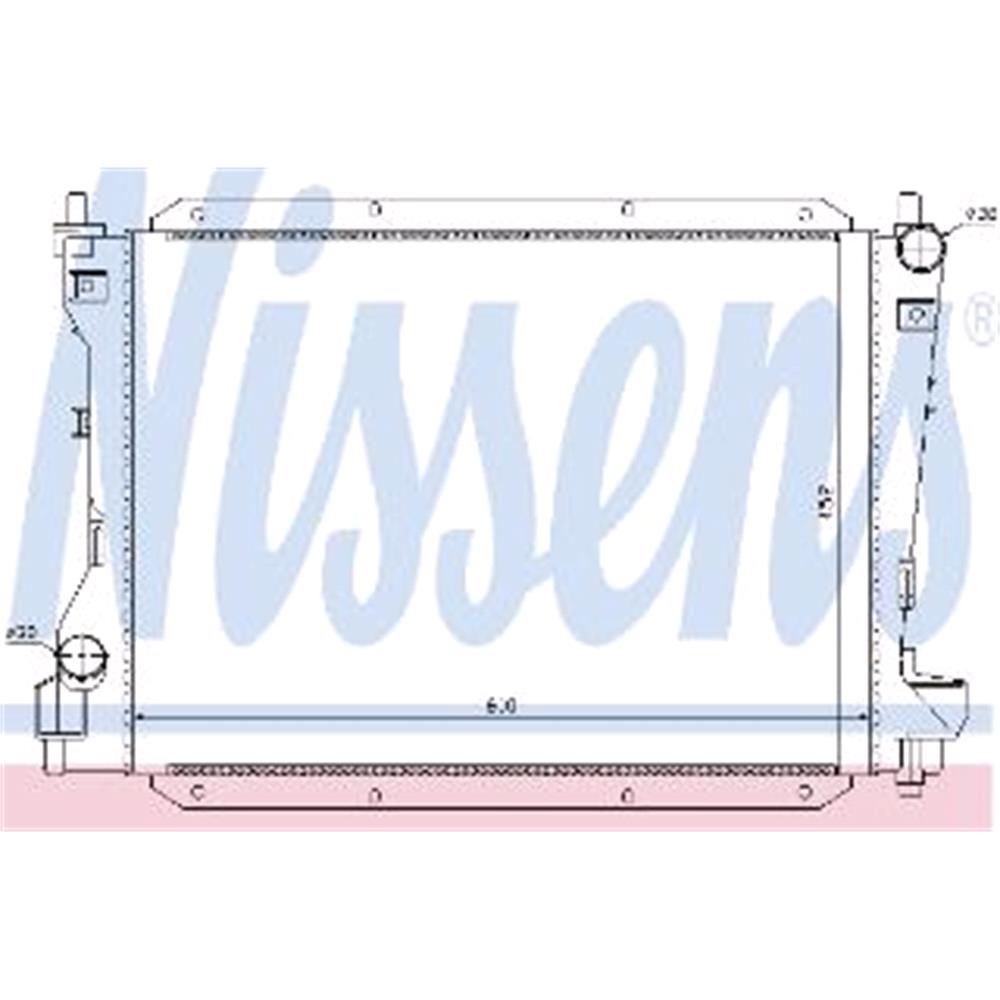 Nissens 63123 радиатор