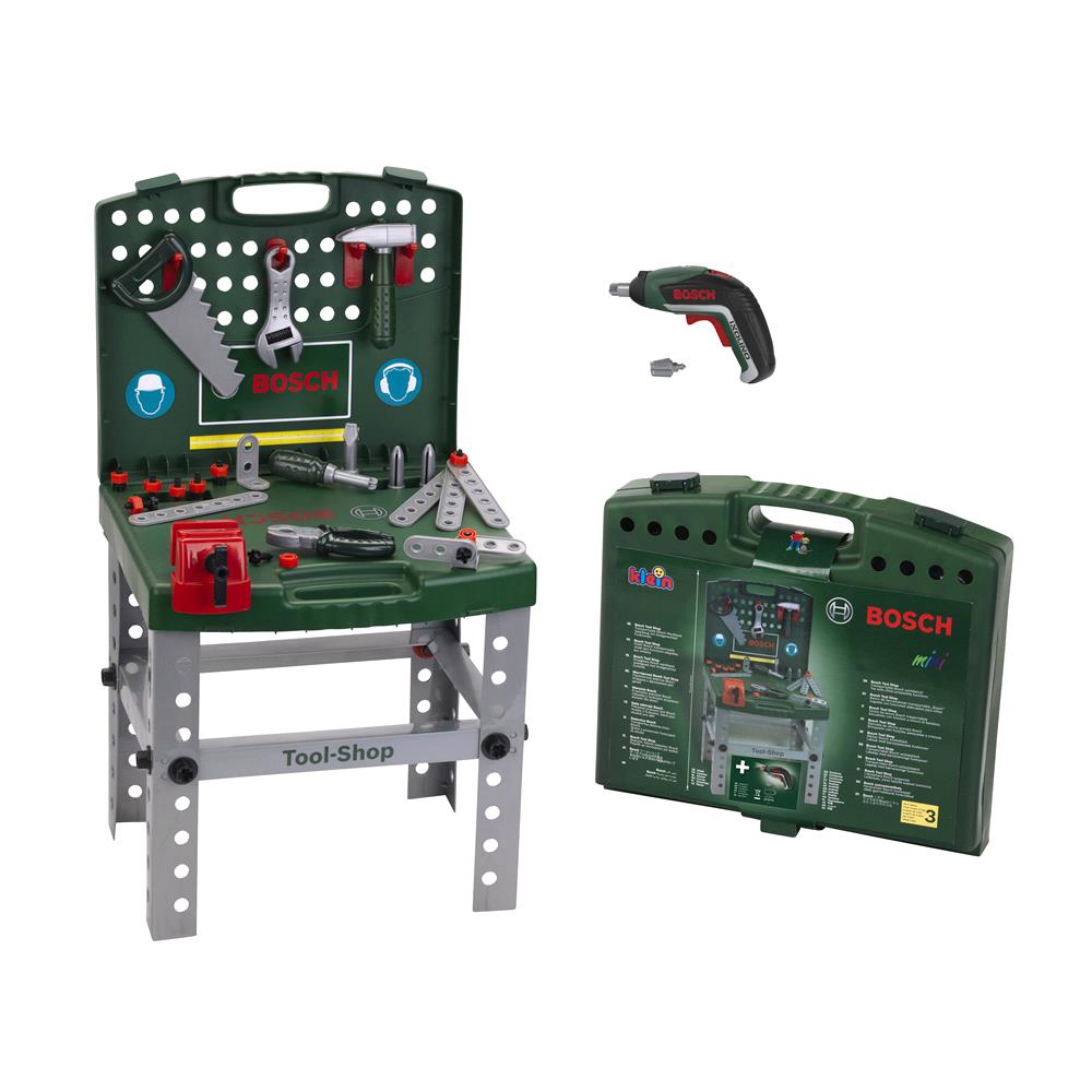 Bosch Kids Tool Shop With Foldable Workbench Power Tools