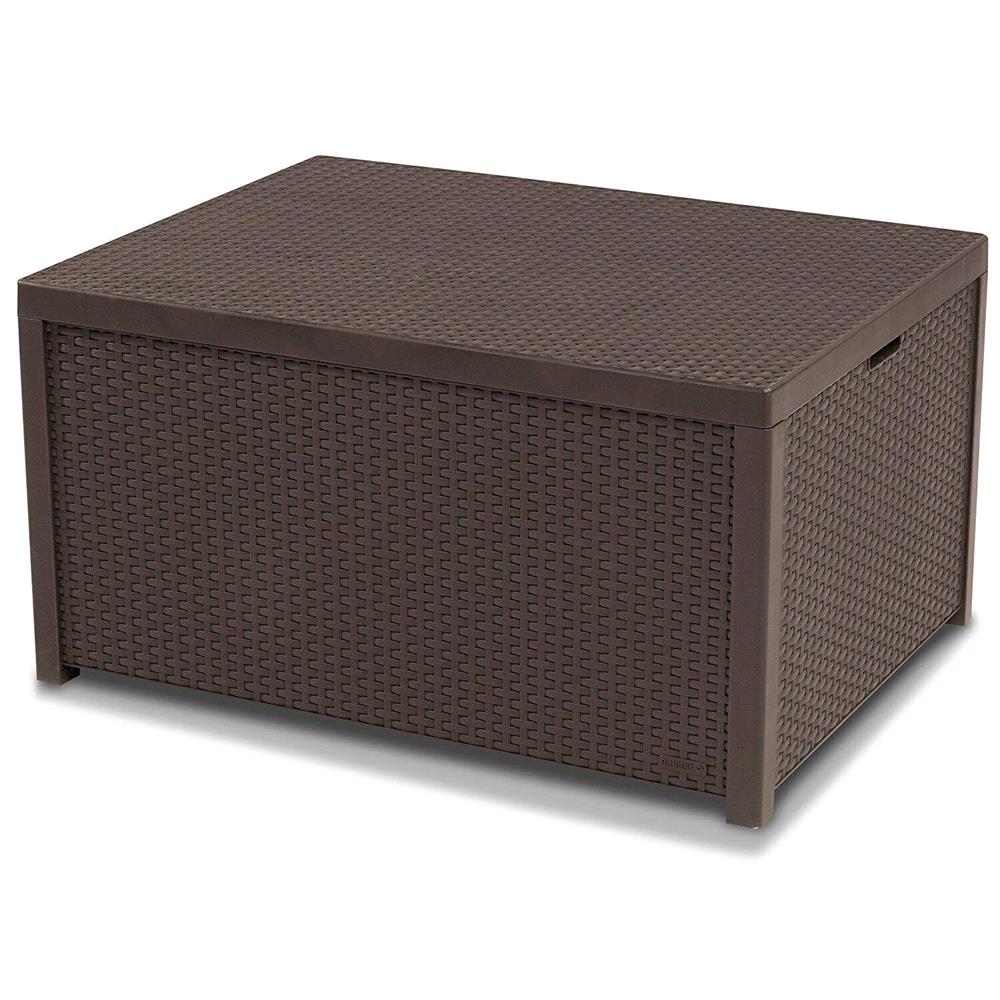Keter Arica Garden Storage Box / Table Brown MicksGarage