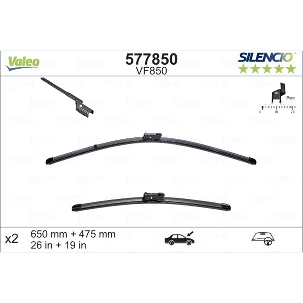 valeo-vf850-silencio-flat-wiper-blades-front-set-650-475mm-push