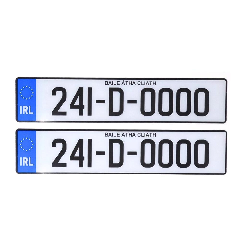 Irish Legal Car Registration Plates (2 Plates) | MicksGarage