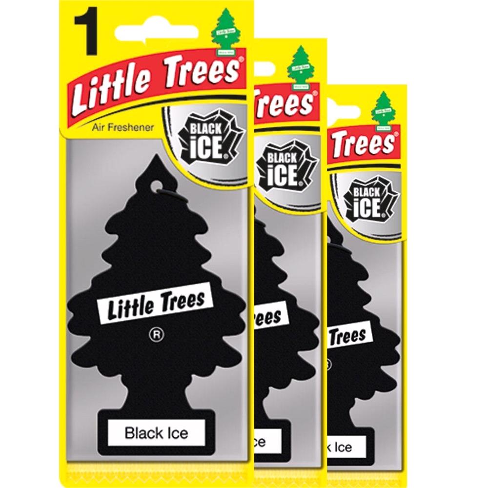 Little Trees Black Ice Air Freshener 3 Pack MicksGarage