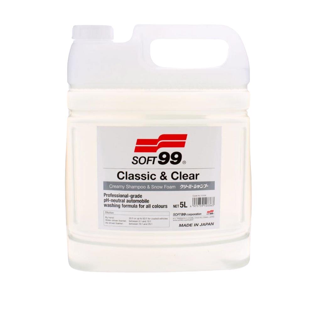 Soft99 Classic & Clear Snow Foam And Creamy Shampoo - 5 Litre