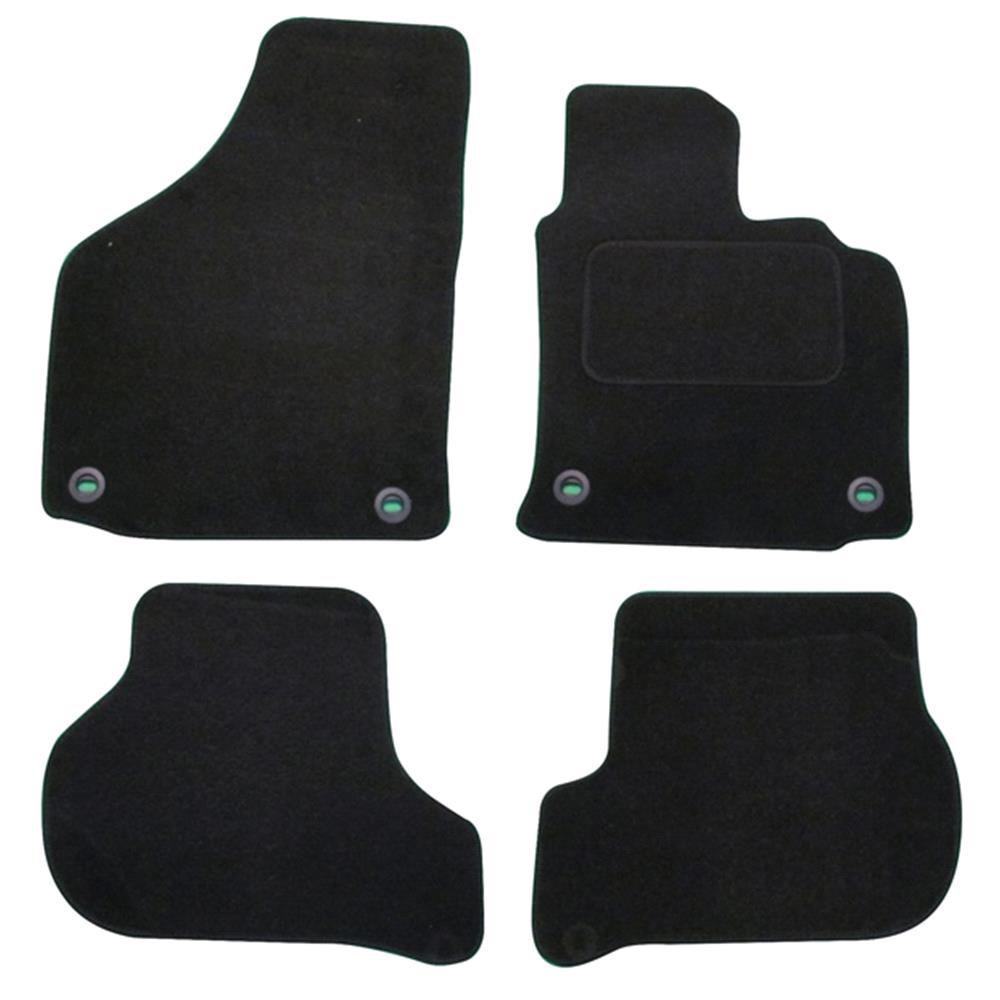 Tailored Car Floor Mats In Black For Volkswagen Golf V 2003 2009