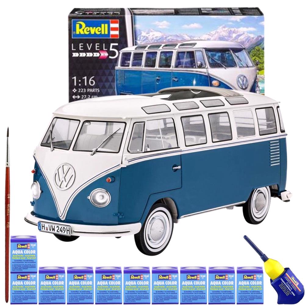 Volkswagen Campervan Model Kit - Includes All Paints | MicksGarage
